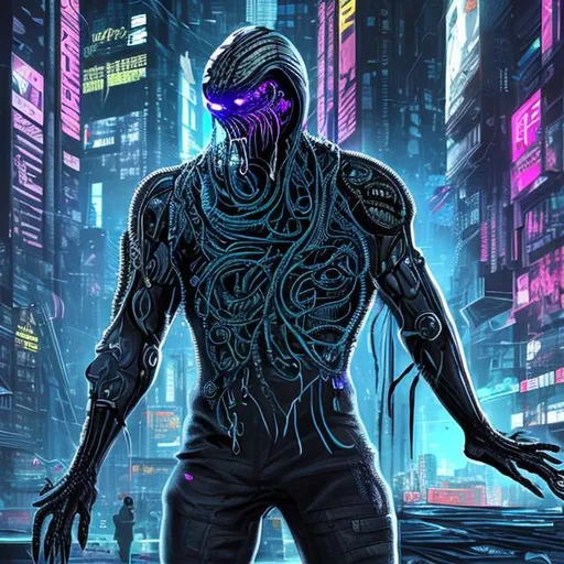 Prompt: Cyberpunk venom