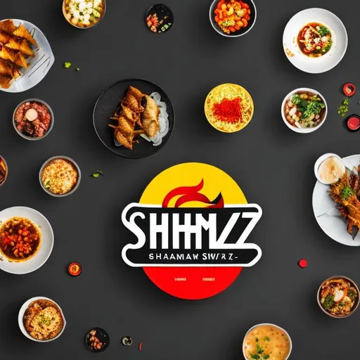 Prompt: Generate a visually striking and unique logo for 'Shwarmzy,' a Canadian shawarma restaurant specializing in Korean and Middle Eastern fusion cuisine. Incorporate elements from both culinary traditions to create a captivating and appetizing logo that represents the restaurant's fusion concept.
