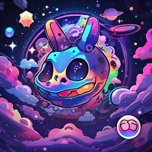 Prompt: Discord server icon, cosmic, trippy, MLG, high resolution, 