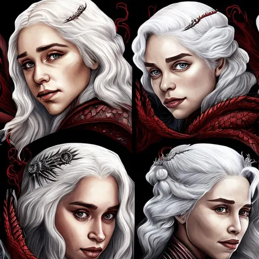 Prompt: Targaryen, five queens