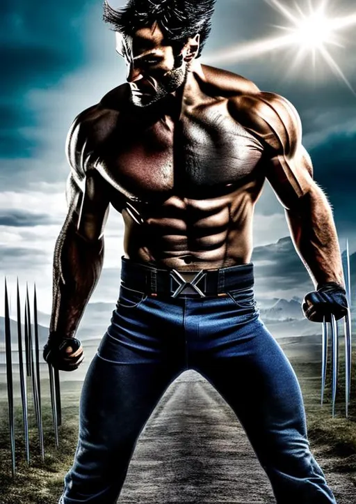 Prompt: High-resolution hyperrealistic photo of x-man colossus peter rasputin merged with wolverine, metal skin, uhd, hdr, 64k