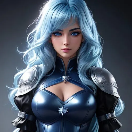 Prompt: {{{{highest quality stylized character masterpiece}}}} best award-winning digital oil painting with {{lifelike textures brush strokes}},
hyperrealistic intricate perfect 128k UHD HDR, a girl whose hair is glowing, blue hair, shiny hair, glowing hair, magical hair, crystal eyes, blue eyes, fair skin, winter, beanie 