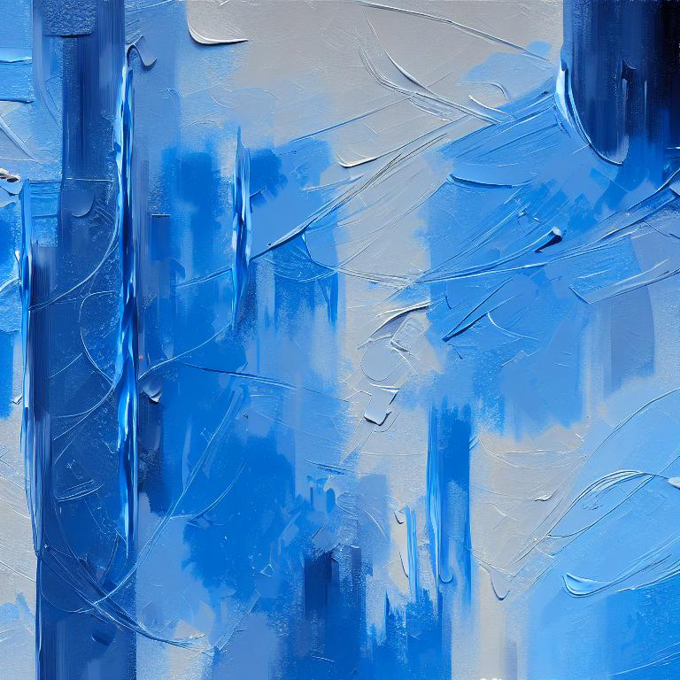 Abstract, blue, gray, oil painting, hyper detailed,... OpenArt
