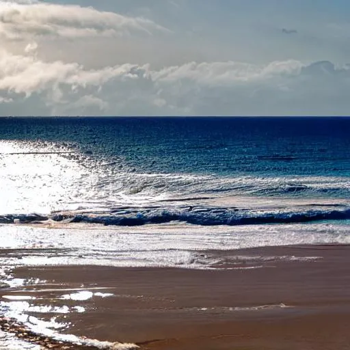 Prompt: ocean, ship, sunny day, 

