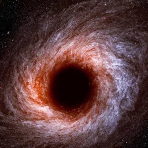 Prompt: giant black hole in centre of ic1101 galaxy