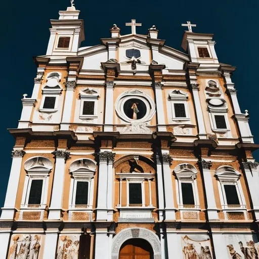 Prompt: Italian church facade