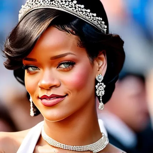 Prompt: Rihanna as Princess Diana