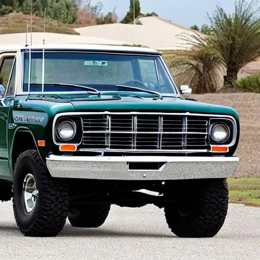 Prompt: a 1969 dodge ramcharger