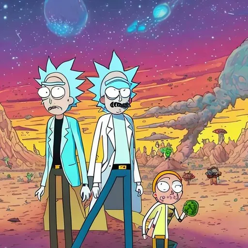 Prompt: Rick and Morty
