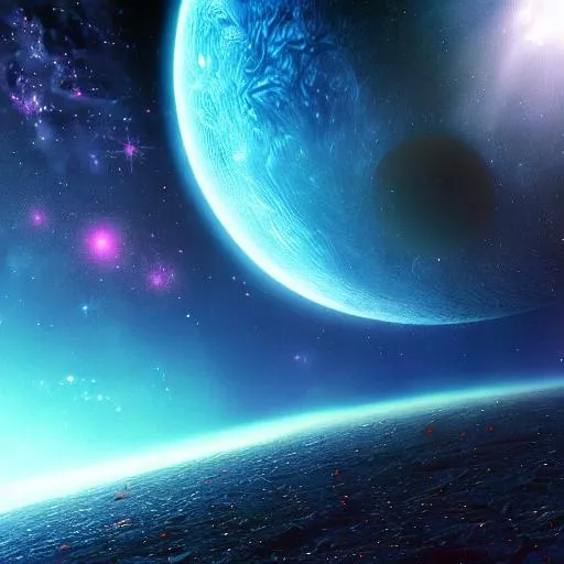 Prompt: space surrealism 4k