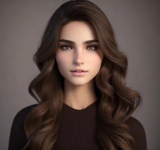 Prompt: brunette girl, steanpunk, perfect italian nose, brown hair, side-swept, oval face, thin eyebrows, weight 53kg, height 168, 17 years old, close-up back view half body, perfect body, beautiful body, eager, highly detailed , octane rendering, cinematic, highly detailed, vibrant, production cinematic character rendering, ultra high quality model, 8k ultra HD, (small chest), visible full body, glow