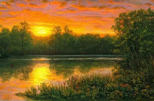 Prompt: florida, sunset, landscape, beautiful artwork by ivan shishkin