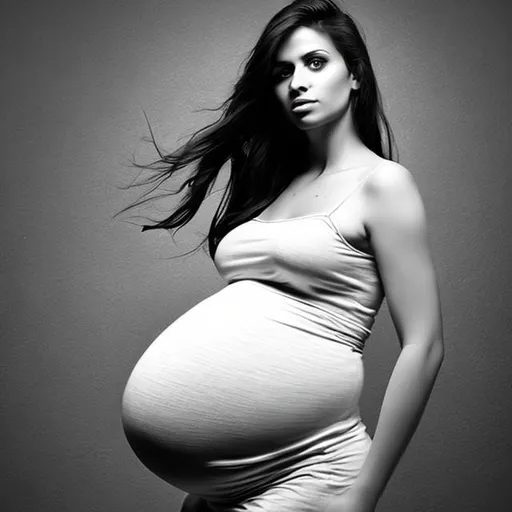 Prompt: pregnant beautiful badass girl