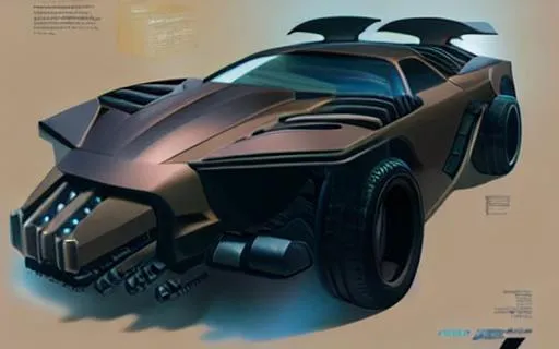Prompt: carmageddon, carmageddon splash pack, dark futuristic car, Concept art, Judge Dredd 1995 Mega-City One vehicle, high quality, professional, fortress, great cinematography, great proportions, realistic car, functional car, 4 wheels, tough car, muscle car, strong motor, armored vehicle, car centered, cowcatcher, car well visible, car on road, concept art, uncropped, functional interior, great color management, movie, good consistend design, armor plating, highly resistant car, car in focus, car in picture, high res 4k,
