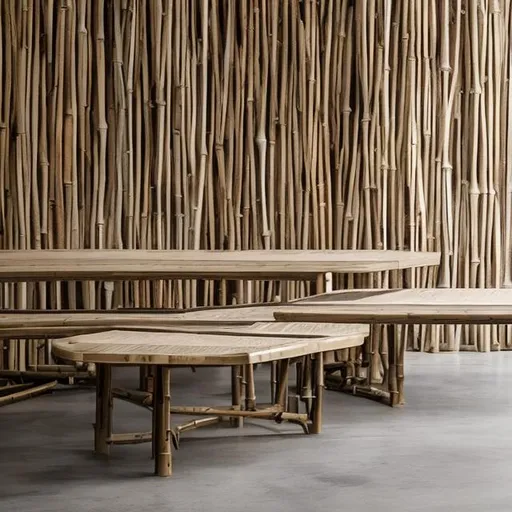 Prompt: We strive to bridge the gap by actively researching and sourcing a wide range of sustainable materials for our furniture production. By exploring alternative options such as reclaimed wood, bamboo, recycled plastic, natural fibers, and upcycled materials, we aim to provide our clients with diverse choices that are both eco-friendly and affordable