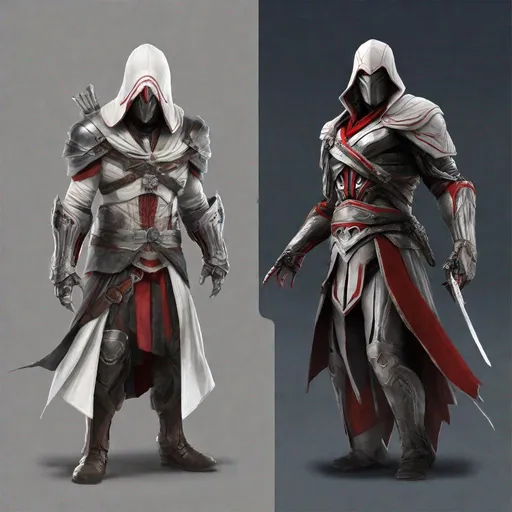 Prompt: Ultron and Ezio  assassin’s creed combined 