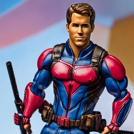 Prompt: ryan reynolds as a barbie