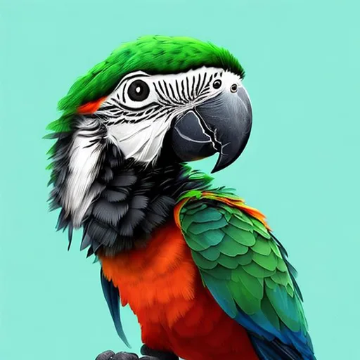 Prompt: nimfy parrot