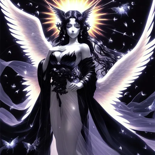 beautiful anime dark angel