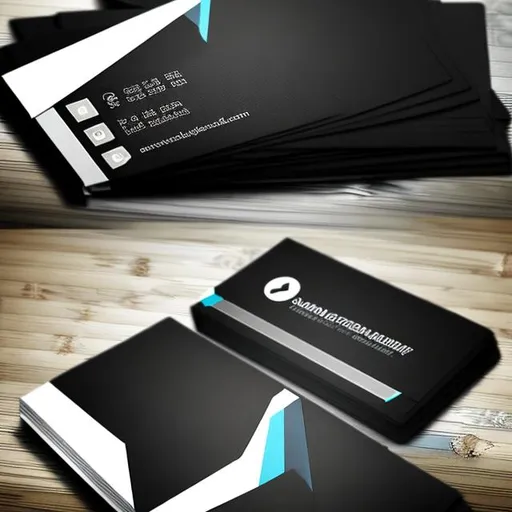 Prompt: business card black special interactive