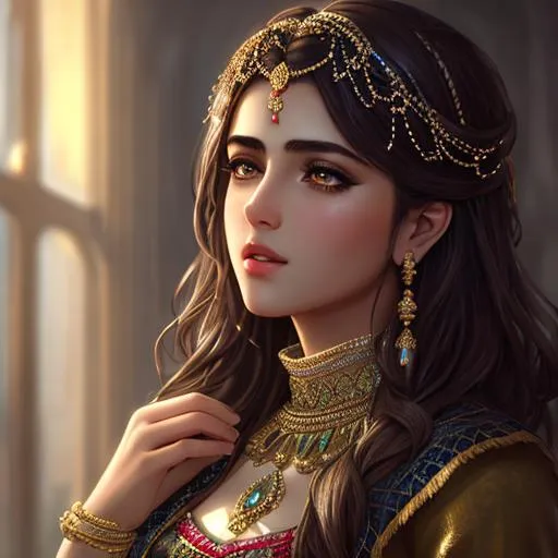 Prompt: create most beautiful photograph of most beautiful fictional, Kurdish young hyper-sexy girl, extremely, detailed environment, detailed background, intricate, detailed skin, natural colors , professionally color graded, photorealism, 8k, moody lighting.