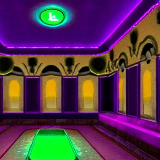 Prompt: Luigi’s mansion interior 