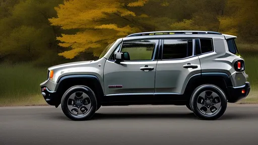 Prompt: 2016 Jeep Renegade, Very Dark Anvil Grey