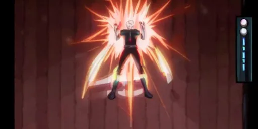 Prompt: Saitama powering up