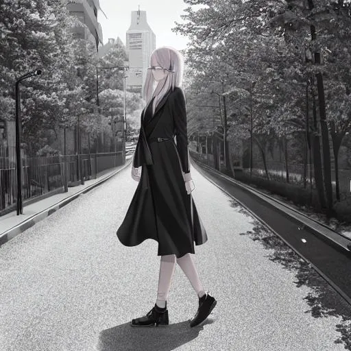 Prompt: This road I walk on