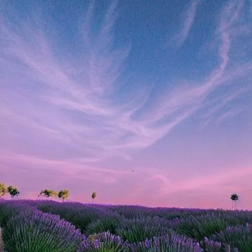 Prompt: Lavender sky dreamy