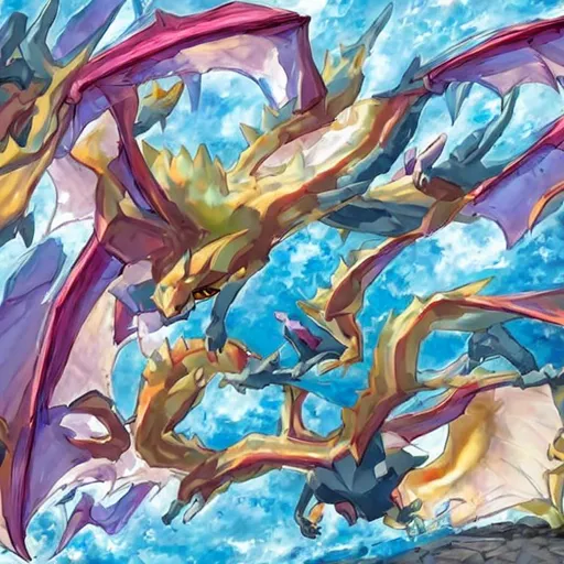 Prompt: new pokemon legendary. dragon and psychic type
