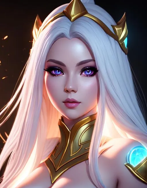 Prompt: full body portrait of lux from league of legends skin Artworts,
hyper-detailed face with highly detailed and expressive eyes, with white Sclera


vivid colors, HDR, UHD, high res, 64k, cinematic lighting, special effects, hd octane render, studio lighting,