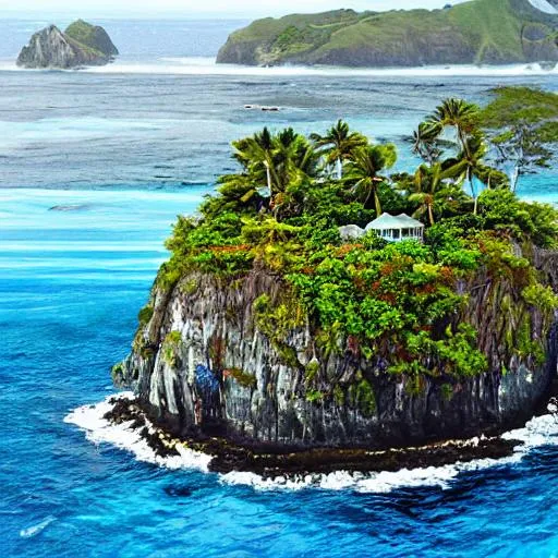 Prompt: Island on the ocean