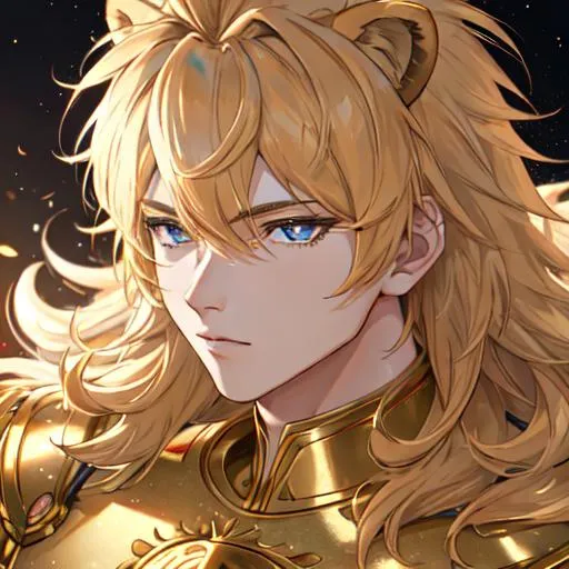 Prompt: Leo  The Lion zodiac as a 
male human, 8k, UHD,  highly detailed, close up