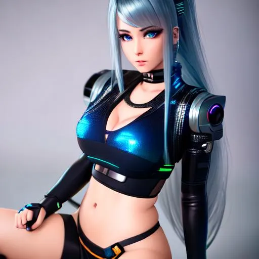 Prompt: cybernized girl with cyberpunk prosthetics in single underpants, long hair, Spaceship inside, futuristic style, Sci-fi, hyper detailed, laser in center, laser from the sky, energy clots, photorealism, hyper realism, acceleration, light flash, speed, painting, 8K, HD, super resolution , Cinematic, Long Exposure, 8K, HD, Super-Resolution, Laser --q 2 --ar 1:2