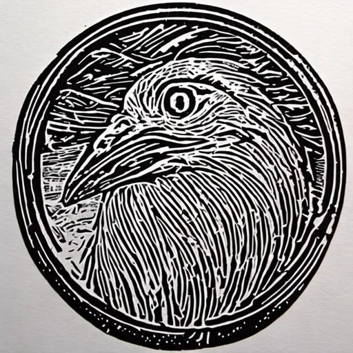 Prompt: linocut 