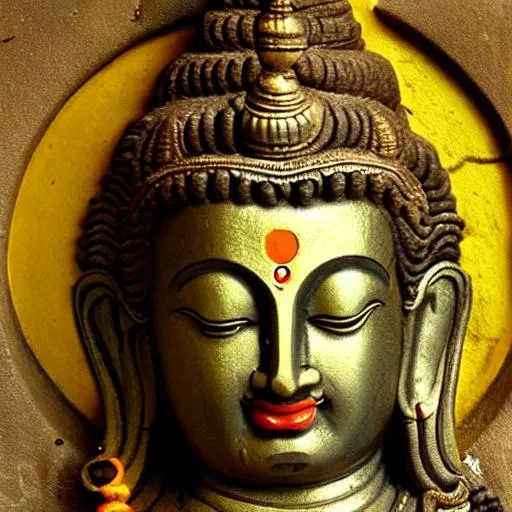 Prompt: Lord Shiva as in Buddhist form 