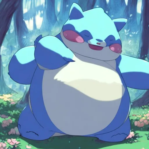 Prompt: snorlax as a princess