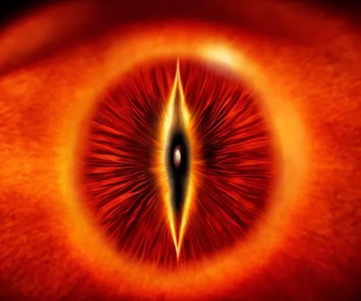 Prompt: Eye of Sauron, realistic