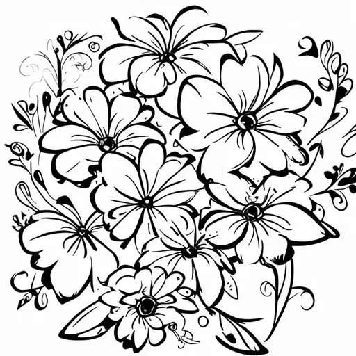 Prompt: Flower -- Cartoon -- isolated on white 