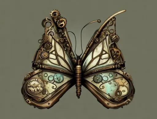 Prompt: steampunk butterfly