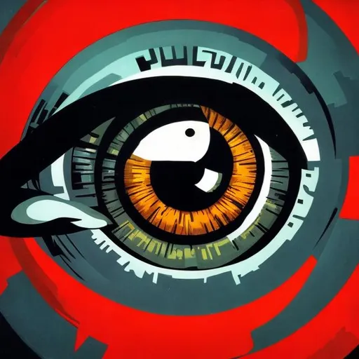 Prompt: eye soviet art styled with apocaliptic



