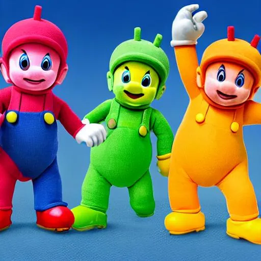 Prompt: Mario Teletubbies 