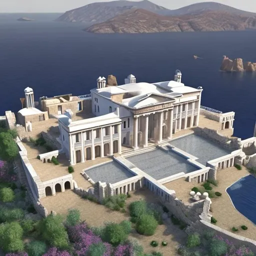 Prompt: Greece realistic palace