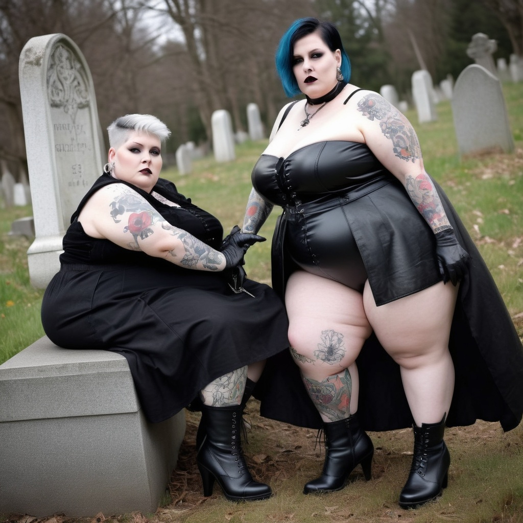 Morbidly Obese ssbbw fatter granny female goth gothi... OpenArt