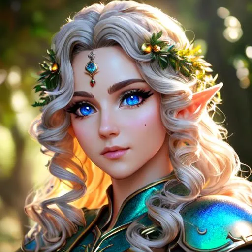 cinematic shot, elf, dnd, detailed face, detailed ey... | OpenArt