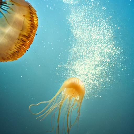 a jellyfish exploding, 8k, nature photography OpenArt