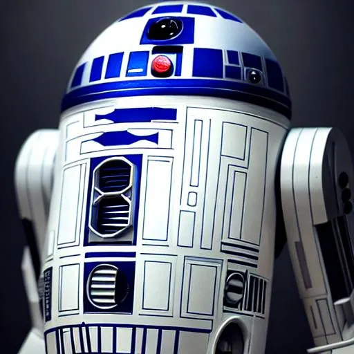 Prompt: Ultra-realistic photo of r2d2, perfect composition, hyperrealistic, super detailed, 8k, high quality, trending art, trending on artstation, sharp focus, studio photo, intricate details, highly detailed, 