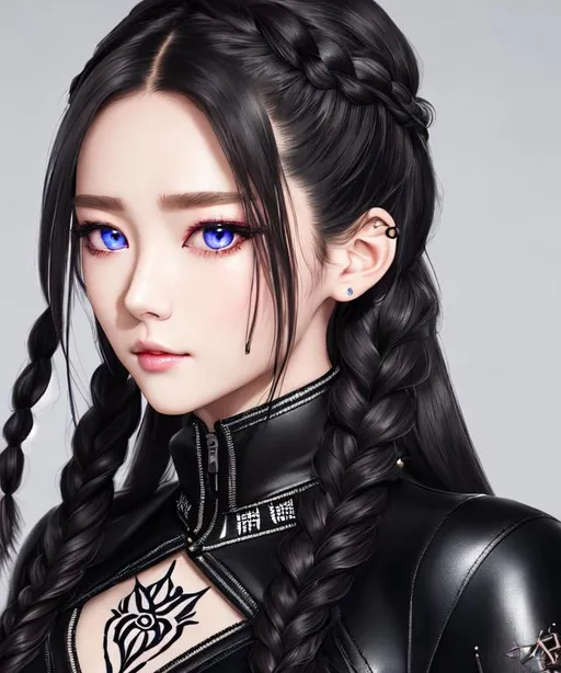 1 girl close up photo of a roger yoona jung chae y openart