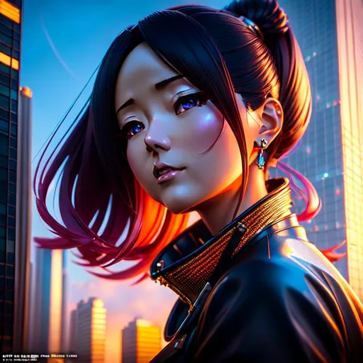 Prompt: ultra detailed Key Anime Visual a macro anime giantess  woman sitting on a miniature building  official modern anime 3 d render, close-up, hyper realistic detailed portrait, peter mohrbacher, wlop, ruan jia
trending on Artstation highly detailed digital painting elegant ultra reallistic extremely detailed fantasy bright studio setting studio lighting intricate 8888k  cinematic lighting portrait  4k very attractive beautiful high detail dynamic lighting poster wallpaper award winning fantastic view hyperrealistic ultra detailed high definition crisp quality Unreal Engine colourful hdr very cute matte background cinematic postprocessing Lisa Frank VRay Thomas Kinkade Artgerm Alphonse Mucha focused Anna Bocek Sherry Akrami Carrie Ann Baade